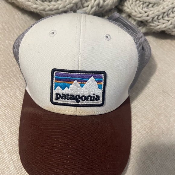 Patagonia Accessories - Patagonia Trucker Hat White and red